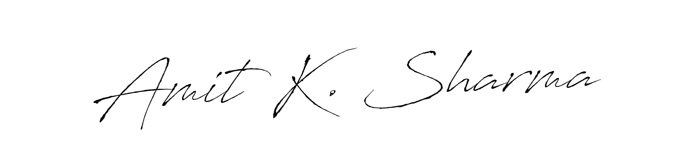 Also You can easily find your signature by using the search form. We will create Amit K. Sharma name handwritten signature images for you free of cost using Antro_Vectra sign style. Amit K. Sharma signature style 6 images and pictures png