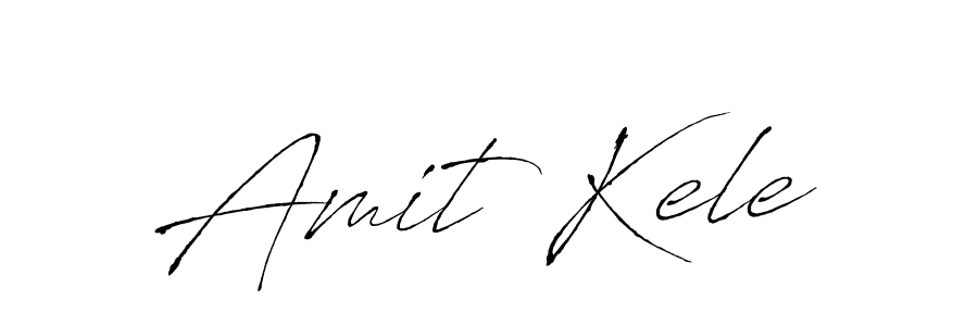 How to make Amit Kele name signature. Use Antro_Vectra style for creating short signs online. This is the latest handwritten sign. Amit Kele signature style 6 images and pictures png