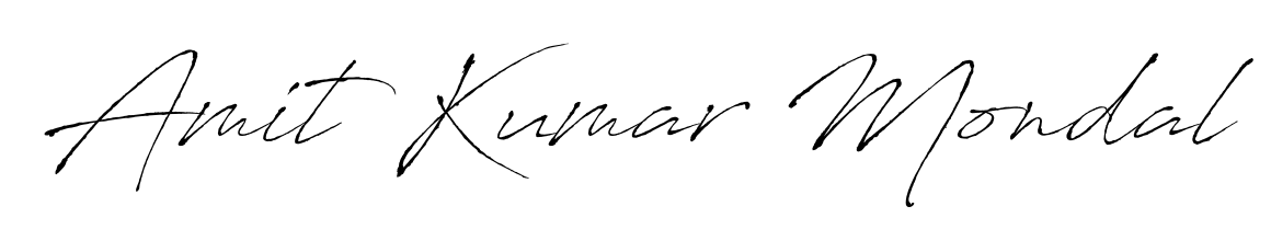 Get an exclusive digital autograph for Amit Kumar Mondal. The Antro_Vectra typeface captures the charm of real penmanship on paper. Amit Kumar Mondal signature style 6 images and pictures png