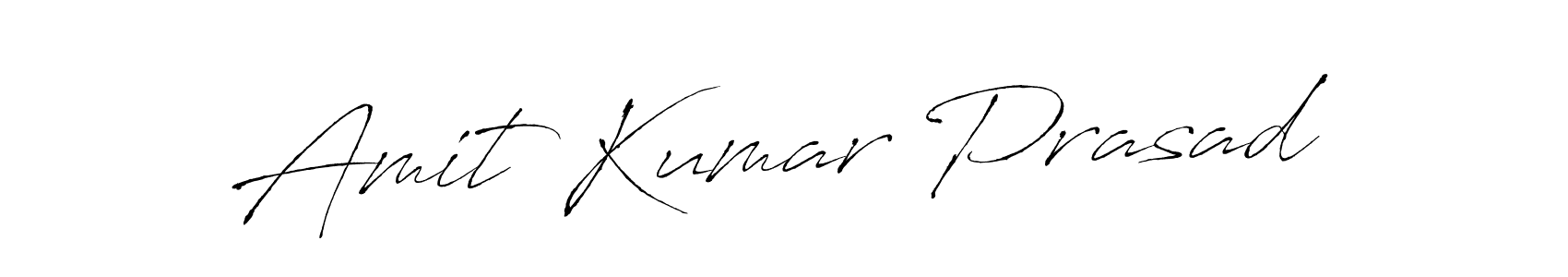 Create a beautiful signature design for name Amit Kumar Prasad. With this signature (Antro_Vectra) fonts, you can make a handwritten signature for free. Amit Kumar Prasad signature style 6 images and pictures png