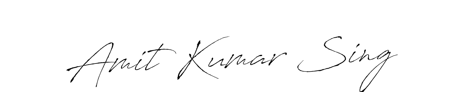 Make a beautiful signature design for name Amit Kumar Sing. With this signature (Antro_Vectra) style, you can create a handwritten signature for free. Amit Kumar Sing signature style 6 images and pictures png