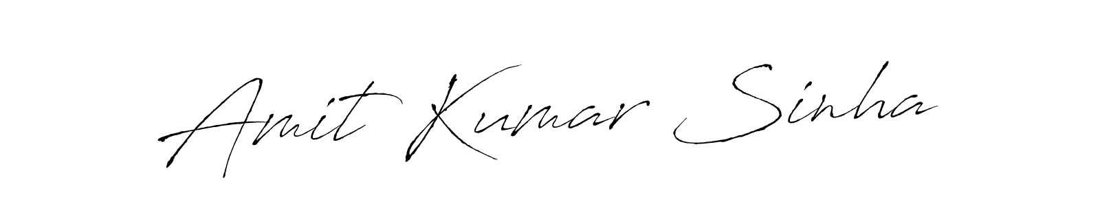 Amit Kumar Sinha stylish signature style. Best Handwritten Sign (Antro_Vectra) for my name. Handwritten Signature Collection Ideas for my name Amit Kumar Sinha. Amit Kumar Sinha signature style 6 images and pictures png