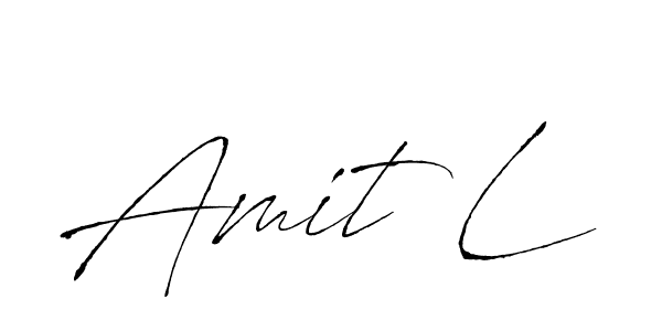 Make a beautiful signature design for name Amit L. With this signature (Antro_Vectra) style, you can create a handwritten signature for free. Amit L signature style 6 images and pictures png