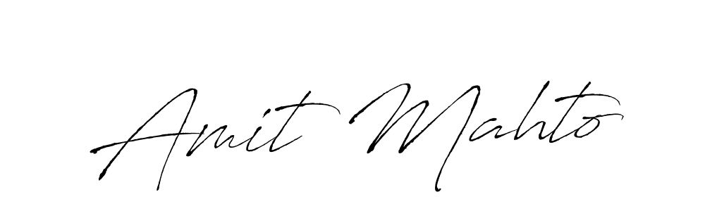 Design your own signature with our free online signature maker. With this signature software, you can create a handwritten (Antro_Vectra) signature for name Amit Mahto. Amit Mahto signature style 6 images and pictures png