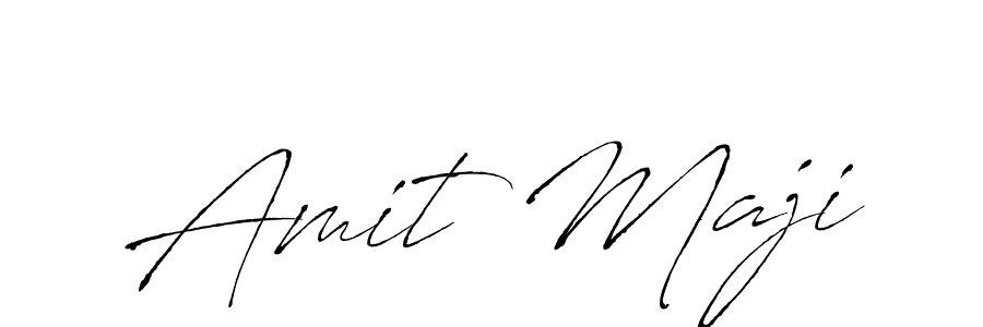 How to make Amit Maji name signature. Use Antro_Vectra style for creating short signs online. This is the latest handwritten sign. Amit Maji signature style 6 images and pictures png