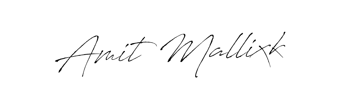 Design your own signature with our free online signature maker. With this signature software, you can create a handwritten (Antro_Vectra) signature for name Amit Mallixk. Amit Mallixk signature style 6 images and pictures png