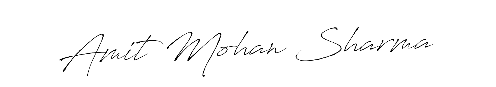 Design your own signature with our free online signature maker. With this signature software, you can create a handwritten (Antro_Vectra) signature for name Amit Mohan Sharma. Amit Mohan Sharma signature style 6 images and pictures png