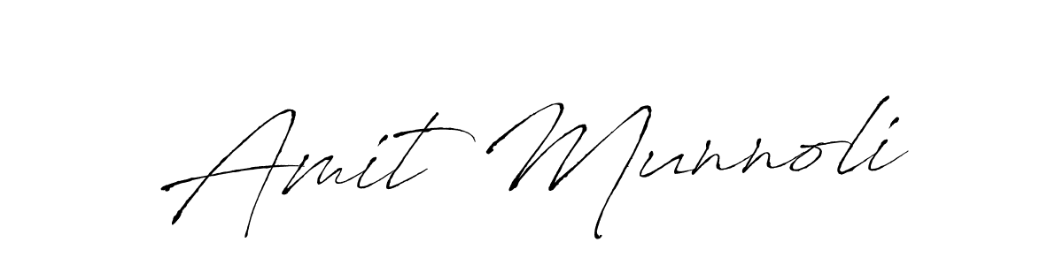 How to make Amit Munnoli signature? Antro_Vectra is a professional autograph style. Create handwritten signature for Amit Munnoli name. Amit Munnoli signature style 6 images and pictures png
