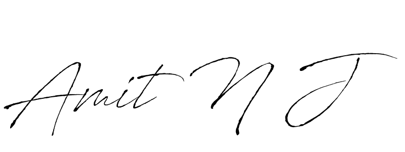 Here are the top 10 professional signature styles for the name Amit N J. These are the best autograph styles you can use for your name. Amit N J signature style 6 images and pictures png