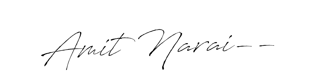 Use a signature maker to create a handwritten signature online. With this signature software, you can design (Antro_Vectra) your own signature for name Amit Narai--. Amit Narai-- signature style 6 images and pictures png