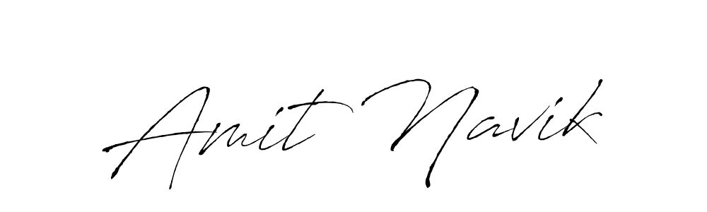 Create a beautiful signature design for name Amit Navik. With this signature (Antro_Vectra) fonts, you can make a handwritten signature for free. Amit Navik signature style 6 images and pictures png
