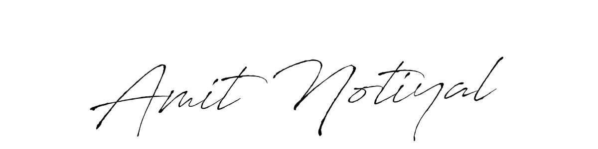 Also You can easily find your signature by using the search form. We will create Amit Notiyal name handwritten signature images for you free of cost using Antro_Vectra sign style. Amit Notiyal signature style 6 images and pictures png