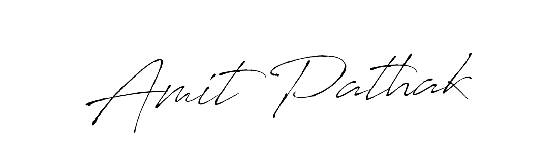 Create a beautiful signature design for name Amit Pathak. With this signature (Antro_Vectra) fonts, you can make a handwritten signature for free. Amit Pathak signature style 6 images and pictures png