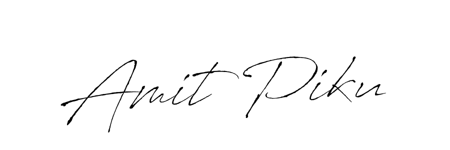 Also we have Amit Piku name is the best signature style. Create professional handwritten signature collection using Antro_Vectra autograph style. Amit Piku signature style 6 images and pictures png