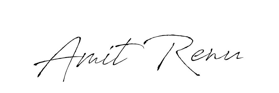 Antro_Vectra is a professional signature style that is perfect for those who want to add a touch of class to their signature. It is also a great choice for those who want to make their signature more unique. Get Amit Renu name to fancy signature for free. Amit Renu signature style 6 images and pictures png