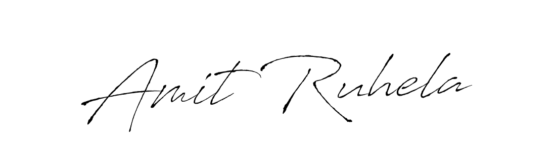 Also we have Amit Ruhela name is the best signature style. Create professional handwritten signature collection using Antro_Vectra autograph style. Amit Ruhela signature style 6 images and pictures png