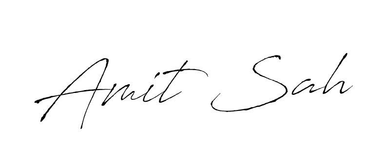 How to make Amit Sah name signature. Use Antro_Vectra style for creating short signs online. This is the latest handwritten sign. Amit Sah signature style 6 images and pictures png