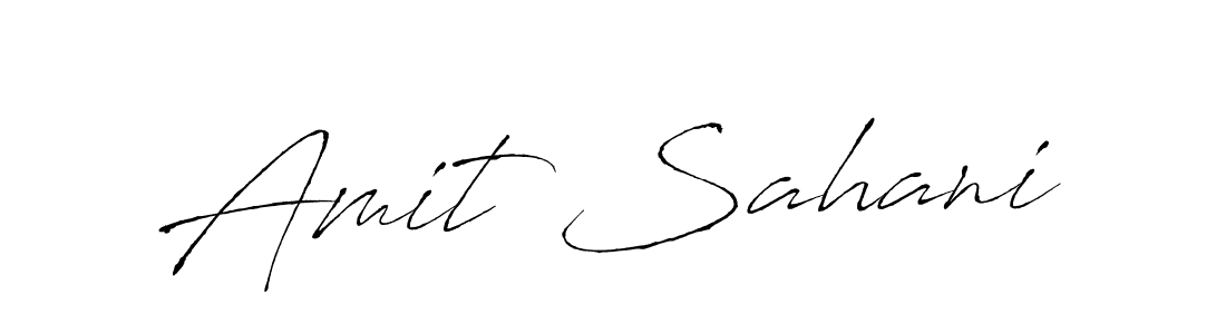 Create a beautiful signature design for name Amit Sahani. With this signature (Antro_Vectra) fonts, you can make a handwritten signature for free. Amit Sahani signature style 6 images and pictures png