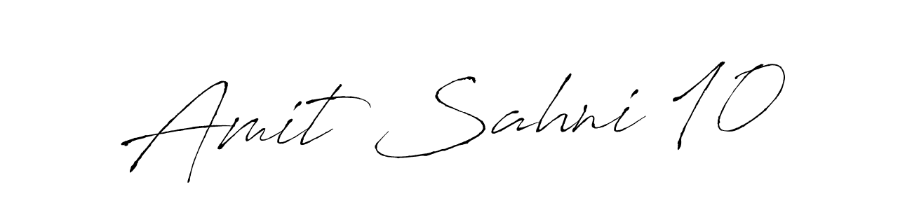 Amit Sahni 10 stylish signature style. Best Handwritten Sign (Antro_Vectra) for my name. Handwritten Signature Collection Ideas for my name Amit Sahni 10. Amit Sahni 10 signature style 6 images and pictures png