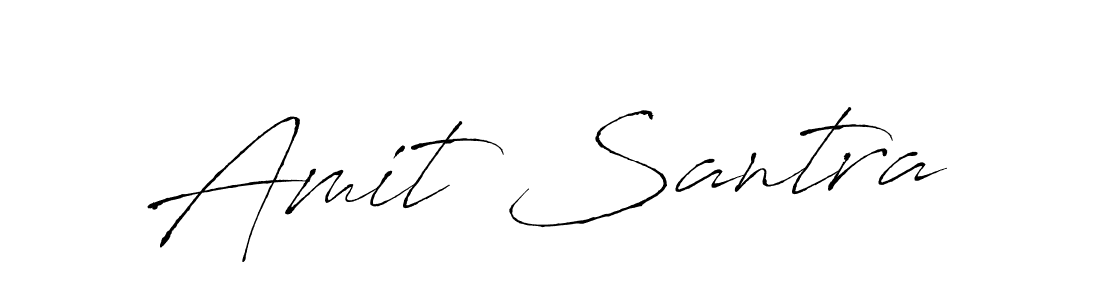 Create a beautiful signature design for name Amit Santra. With this signature (Antro_Vectra) fonts, you can make a handwritten signature for free. Amit Santra signature style 6 images and pictures png