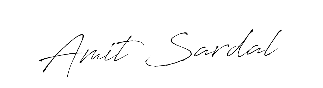 How to make Amit Sardal name signature. Use Antro_Vectra style for creating short signs online. This is the latest handwritten sign. Amit Sardal signature style 6 images and pictures png