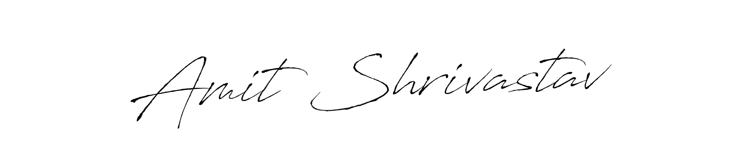 How to make Amit Shrivastav name signature. Use Antro_Vectra style for creating short signs online. This is the latest handwritten sign. Amit Shrivastav signature style 6 images and pictures png