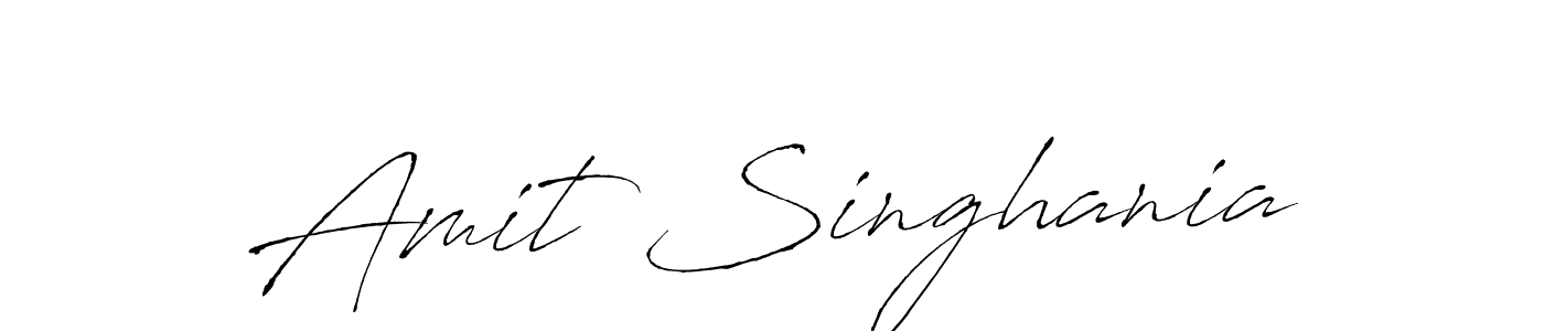 You should practise on your own different ways (Antro_Vectra) to write your name (Amit Singhania) in signature. don't let someone else do it for you. Amit Singhania signature style 6 images and pictures png