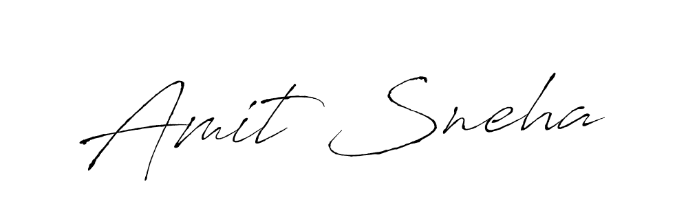 Also we have Amit Sneha name is the best signature style. Create professional handwritten signature collection using Antro_Vectra autograph style. Amit Sneha signature style 6 images and pictures png