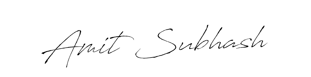 Make a beautiful signature design for name Amit Subhash. With this signature (Antro_Vectra) style, you can create a handwritten signature for free. Amit Subhash signature style 6 images and pictures png