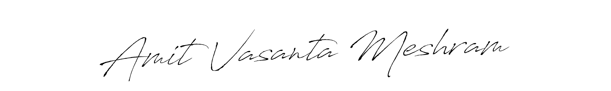 Design your own signature with our free online signature maker. With this signature software, you can create a handwritten (Antro_Vectra) signature for name Amit Vasanta Meshram. Amit Vasanta Meshram signature style 6 images and pictures png