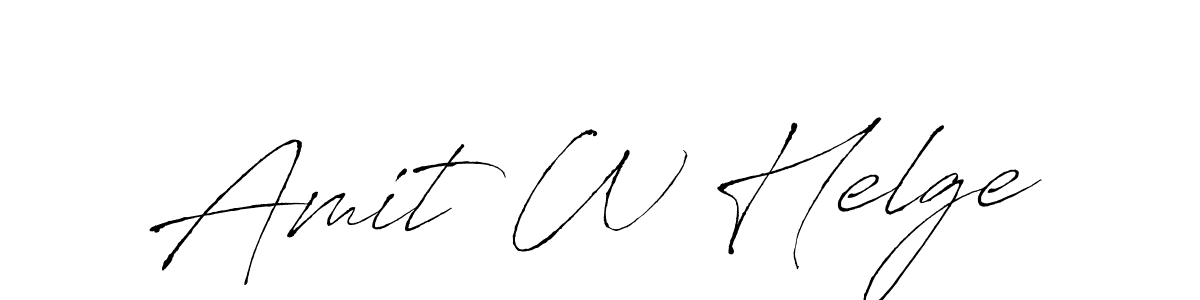 This is the best signature style for the Amit W Helge name. Also you like these signature font (Antro_Vectra). Mix name signature. Amit W Helge signature style 6 images and pictures png