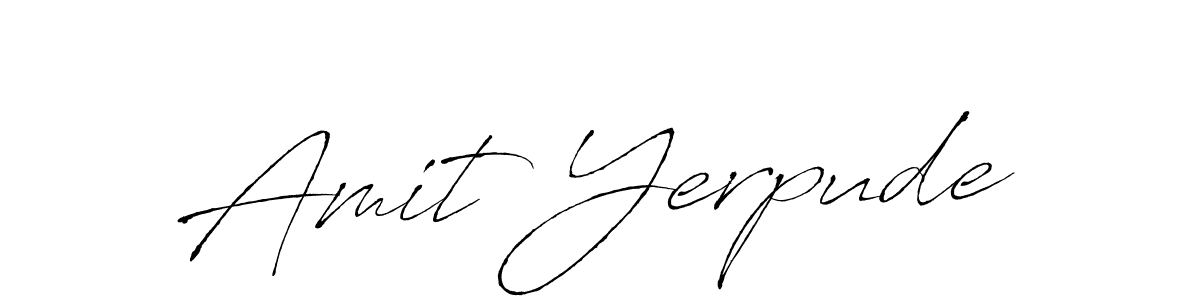 Design your own signature with our free online signature maker. With this signature software, you can create a handwritten (Antro_Vectra) signature for name Amit Yerpude. Amit Yerpude signature style 6 images and pictures png