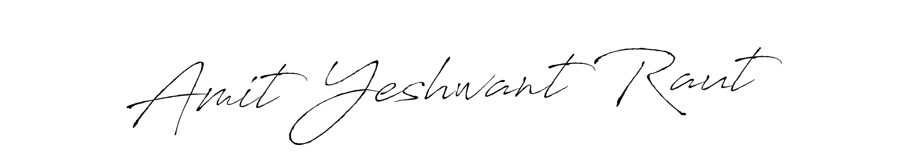 How to make Amit Yeshwant Raut name signature. Use Antro_Vectra style for creating short signs online. This is the latest handwritten sign. Amit Yeshwant Raut signature style 6 images and pictures png