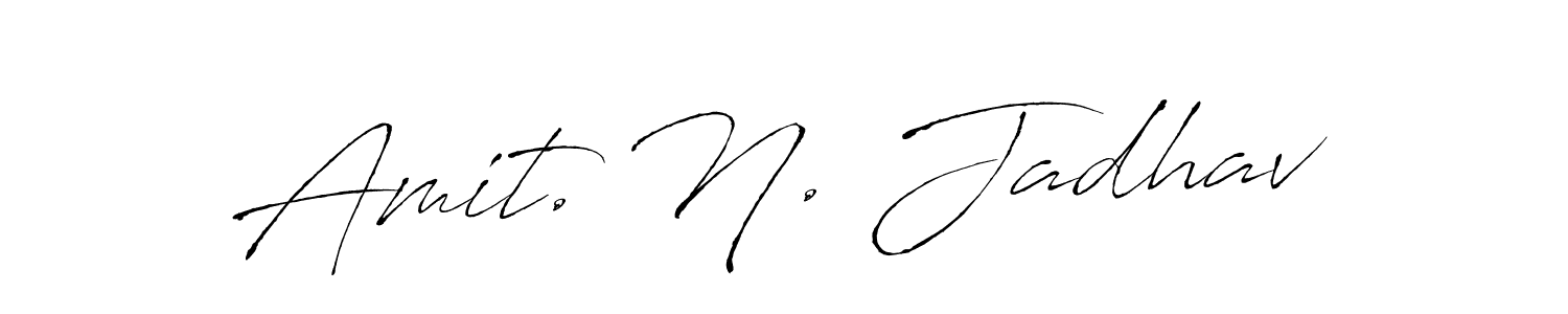 How to make Amit. N. Jadhav name signature. Use Antro_Vectra style for creating short signs online. This is the latest handwritten sign. Amit. N. Jadhav signature style 6 images and pictures png