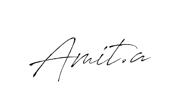 Use a signature maker to create a handwritten signature online. With this signature software, you can design (Antro_Vectra) your own signature for name Amit.a. Amit.a signature style 6 images and pictures png