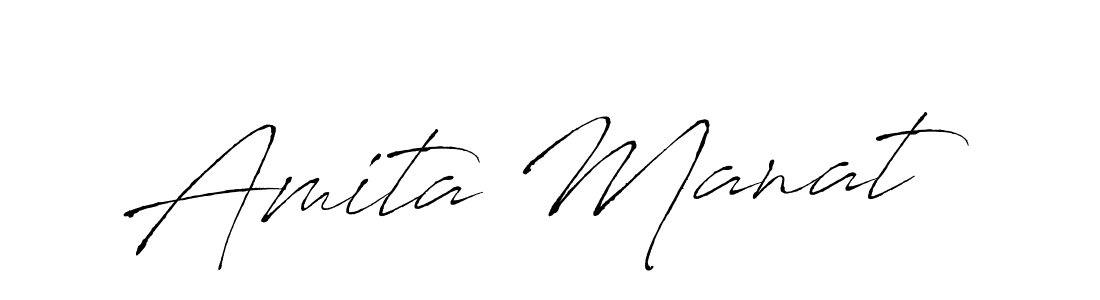 Design your own signature with our free online signature maker. With this signature software, you can create a handwritten (Antro_Vectra) signature for name Amita Manat. Amita Manat signature style 6 images and pictures png