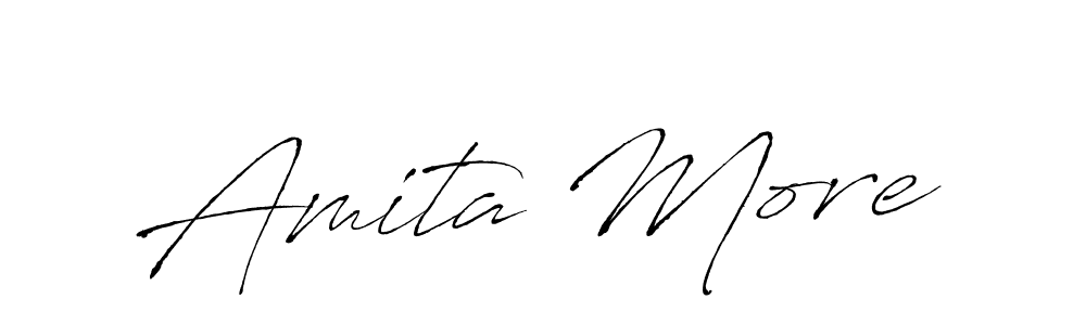 Also we have Amita More name is the best signature style. Create professional handwritten signature collection using Antro_Vectra autograph style. Amita More signature style 6 images and pictures png