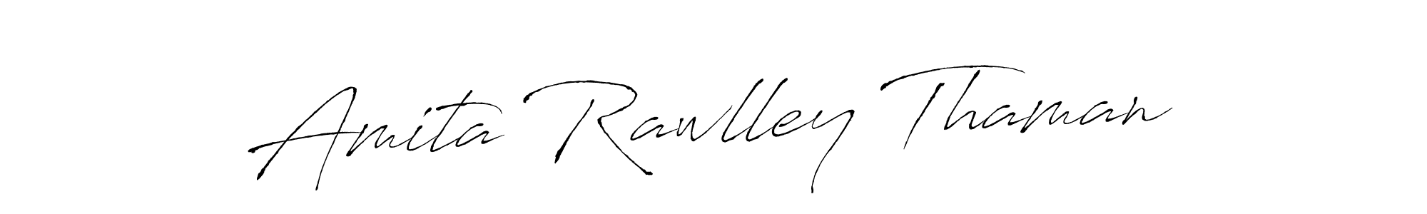 Design your own signature with our free online signature maker. With this signature software, you can create a handwritten (Antro_Vectra) signature for name Amita Rawlley Thaman. Amita Rawlley Thaman signature style 6 images and pictures png