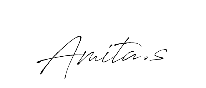 How to make Amita.s name signature. Use Antro_Vectra style for creating short signs online. This is the latest handwritten sign. Amita.s signature style 6 images and pictures png