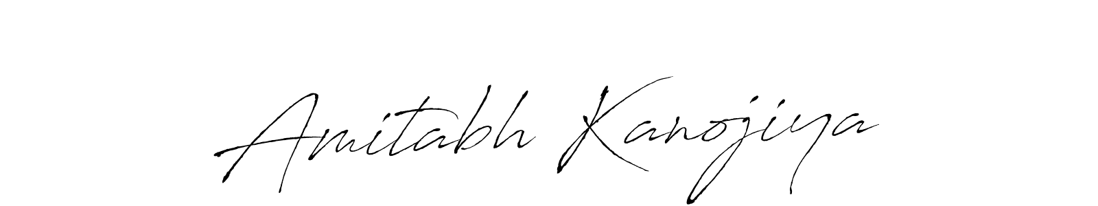 Design your own signature with our free online signature maker. With this signature software, you can create a handwritten (Antro_Vectra) signature for name Amitabh Kanojiya. Amitabh Kanojiya signature style 6 images and pictures png