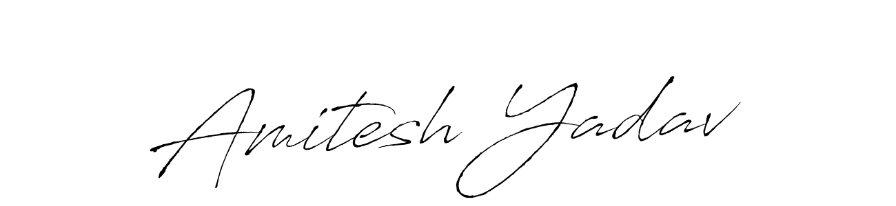 How to make Amitesh Yadav signature? Antro_Vectra is a professional autograph style. Create handwritten signature for Amitesh Yadav name. Amitesh Yadav signature style 6 images and pictures png