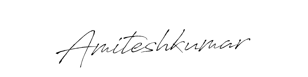How to make Amiteshkumar name signature. Use Antro_Vectra style for creating short signs online. This is the latest handwritten sign. Amiteshkumar signature style 6 images and pictures png