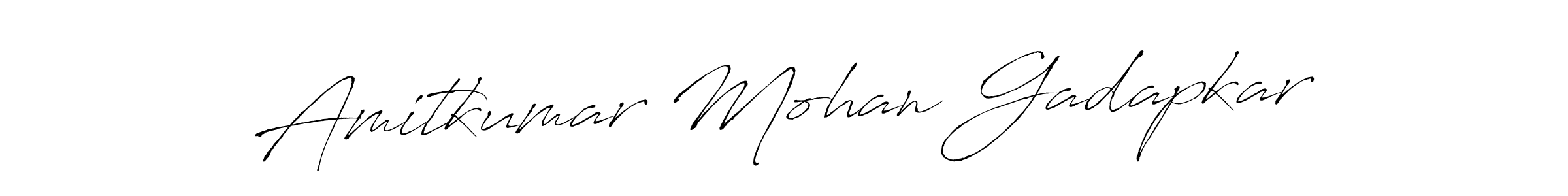 Make a beautiful signature design for name Amitkumar Mohan Gadapkar. With this signature (Antro_Vectra) style, you can create a handwritten signature for free. Amitkumar Mohan Gadapkar signature style 6 images and pictures png