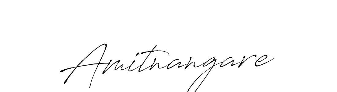 How to make Amitnangare name signature. Use Antro_Vectra style for creating short signs online. This is the latest handwritten sign. Amitnangare signature style 6 images and pictures png