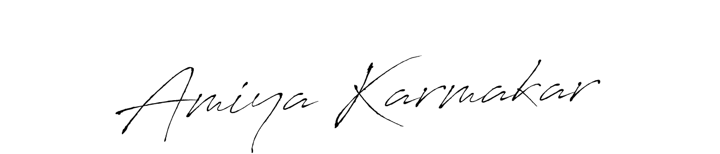 Make a beautiful signature design for name Amiya Karmakar. With this signature (Antro_Vectra) style, you can create a handwritten signature for free. Amiya Karmakar signature style 6 images and pictures png