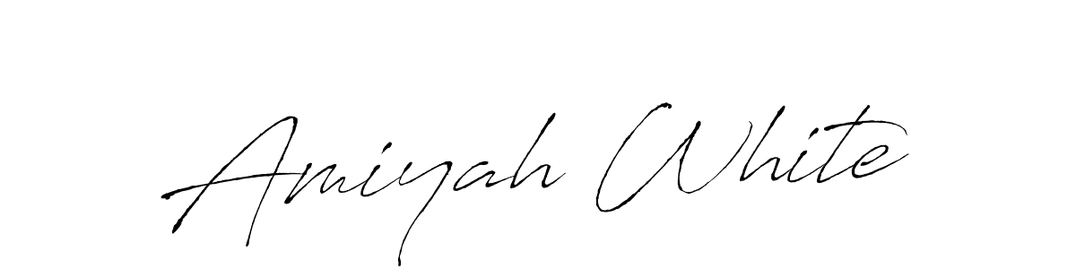 Also we have Amiyah White name is the best signature style. Create professional handwritten signature collection using Antro_Vectra autograph style. Amiyah White signature style 6 images and pictures png