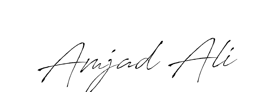 Design your own signature with our free online signature maker. With this signature software, you can create a handwritten (Antro_Vectra) signature for name Amjad Ali. Amjad Ali signature style 6 images and pictures png