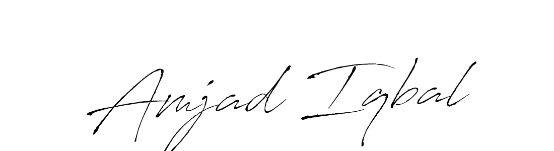 if you are searching for the best signature style for your name Amjad Iqbal. so please give up your signature search. here we have designed multiple signature styles  using Antro_Vectra. Amjad Iqbal signature style 6 images and pictures png