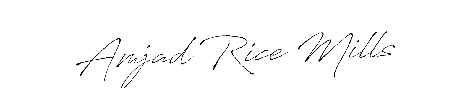 Design your own signature with our free online signature maker. With this signature software, you can create a handwritten (Antro_Vectra) signature for name Amjad Rice Mills. Amjad Rice Mills signature style 6 images and pictures png