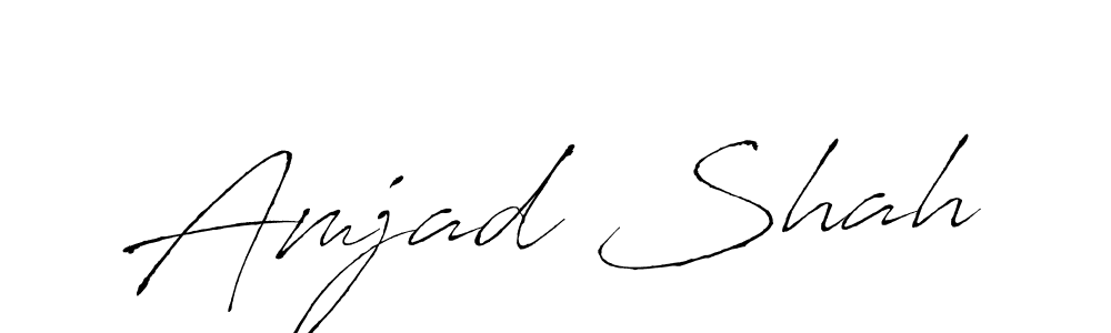 Design your own signature with our free online signature maker. With this signature software, you can create a handwritten (Antro_Vectra) signature for name Amjad Shah. Amjad Shah signature style 6 images and pictures png